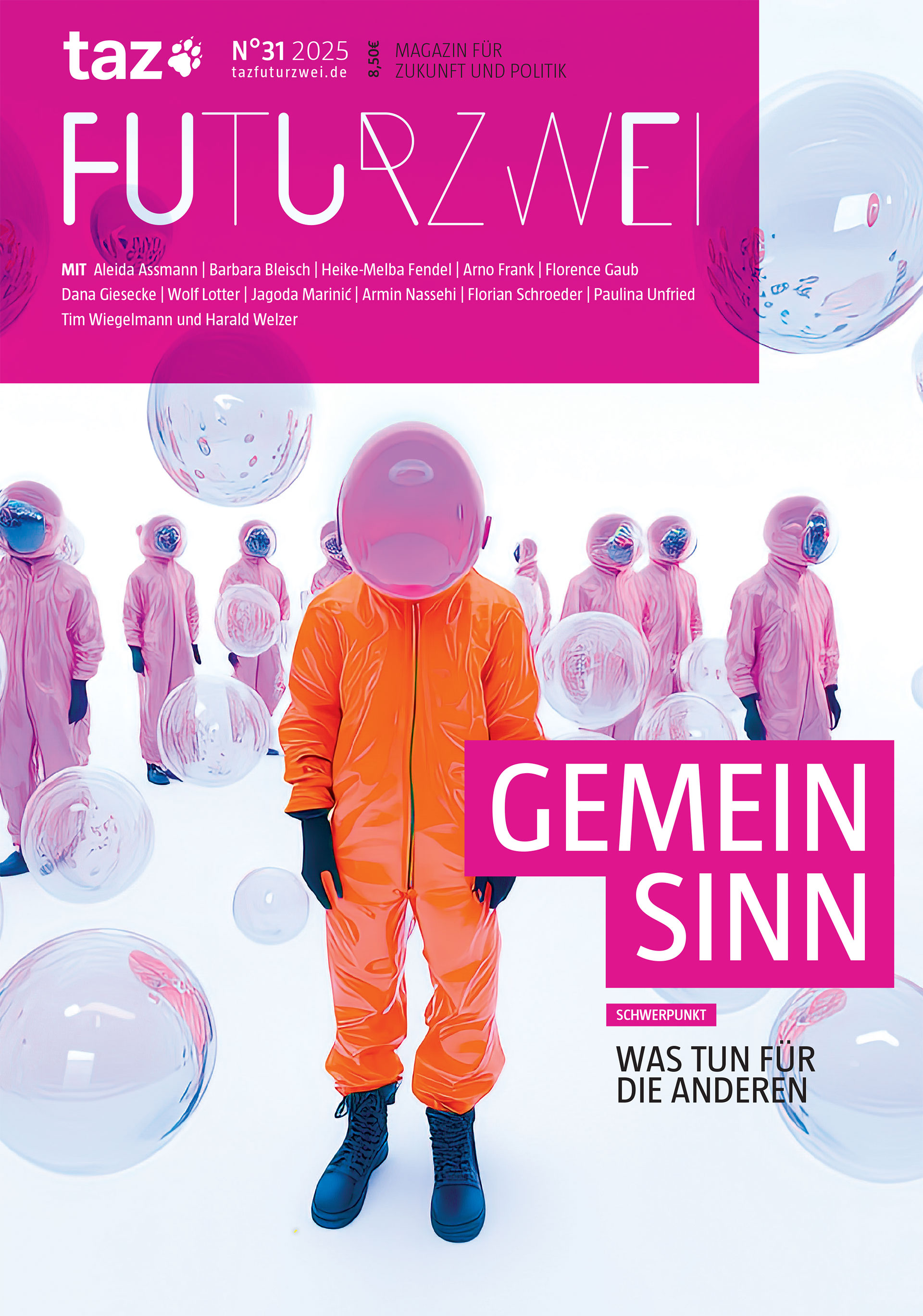 aktuelle Ausgabe des taz FUTURZWEI Magazins: „Gemeinsinn”