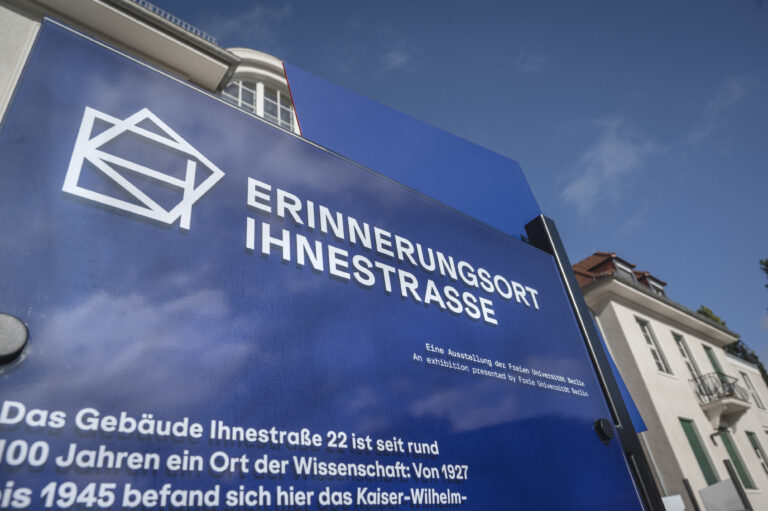FU Berlin Erinnerungsort Ihnestrasse 1