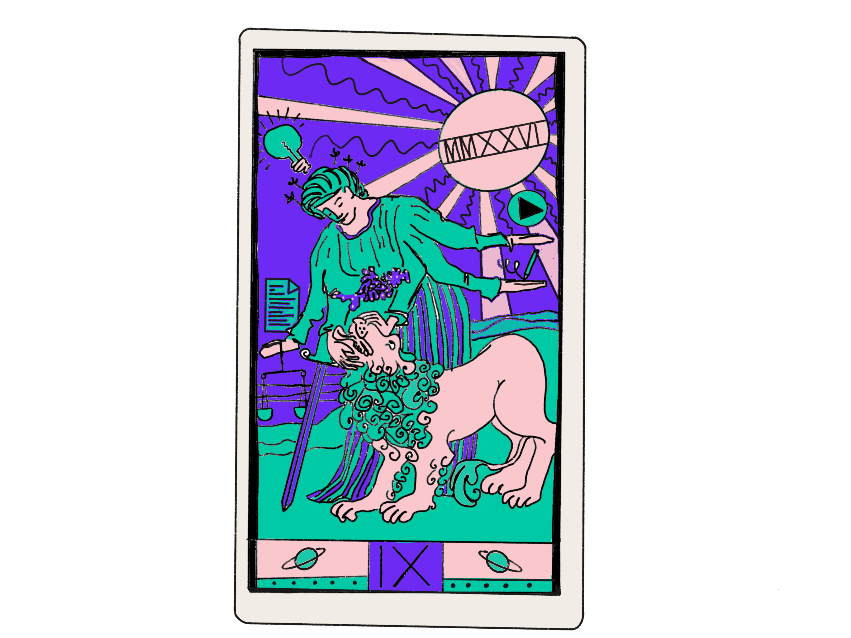 Johanna Hoffmann, Planet Neun, Illustration Neujahr 2026